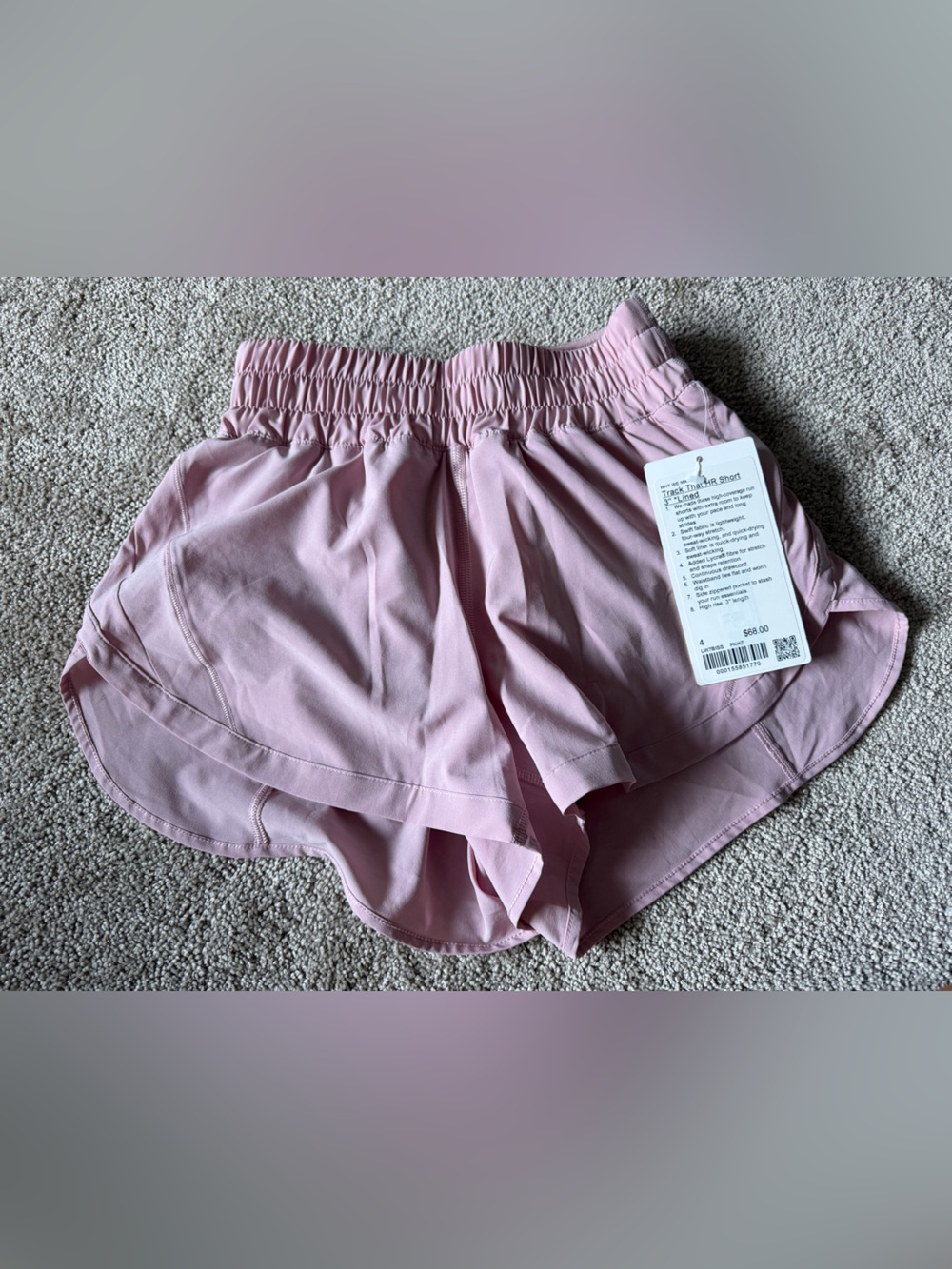 New lululemon track that shorts 3” size 4